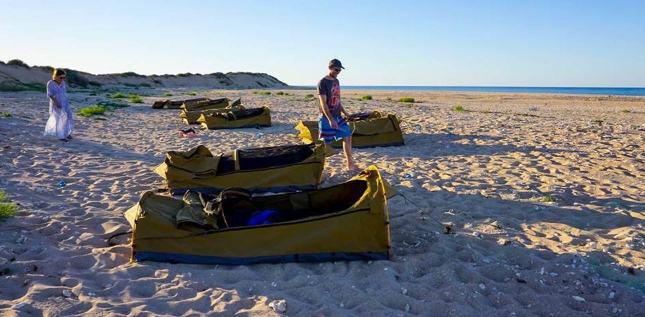 Dive Ningaloo - Swag Tents - Muiron Islands