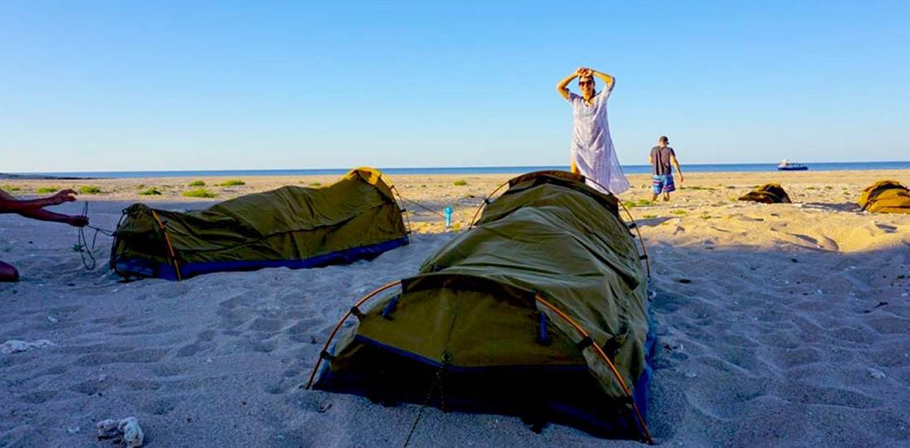 Dive Ningaloo - Swag Tents - Muiron Islands